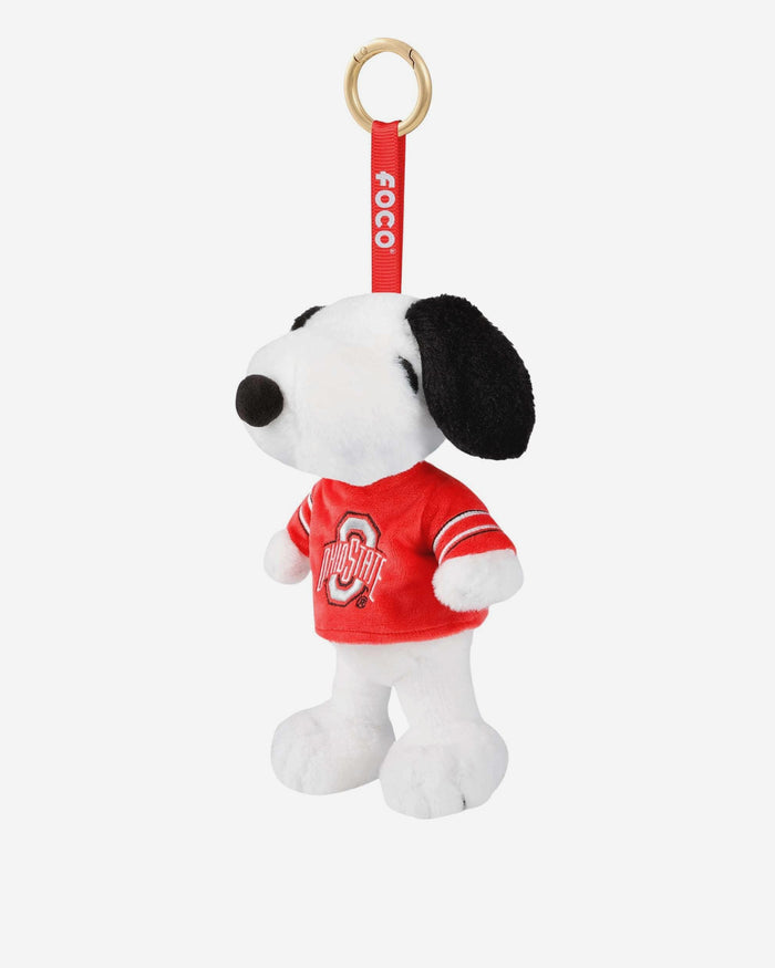 Ohio State Buckeyes Plush Snoopy Peanuts Bag Charm Keychain FOCO - FOCO.com