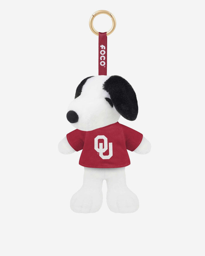 Oklahoma Sooners Plush Snoopy Peanuts Bag Charm Keychain FOCO - FOCO.com