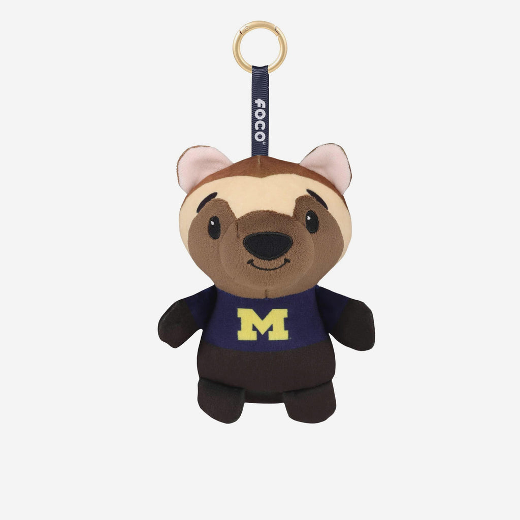 Michigan Wolverines Plush Teamie Beanie Bag Charm Keychain FOCO - FOCO.com