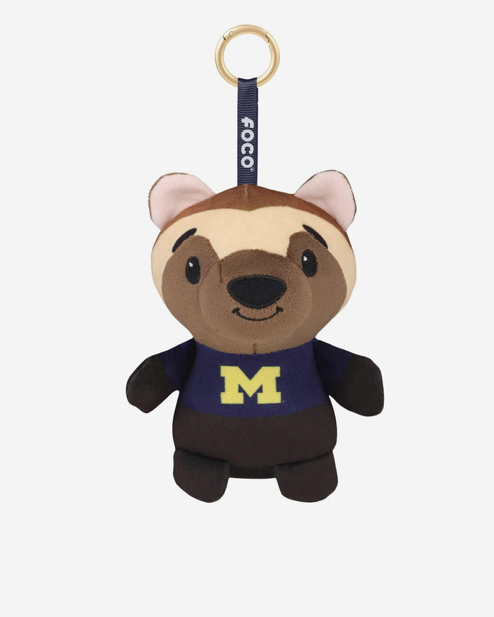Michigan Wolverines Plush Teamie Beanie Bag Charm Keychain FOCO - FOCO.com