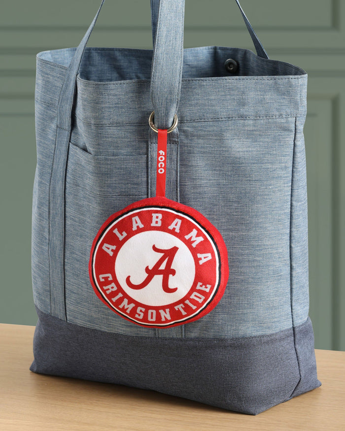 Alabama Crimson Tide Plush Team Logo Bag Charm Keychain FOCO - FOCO.com