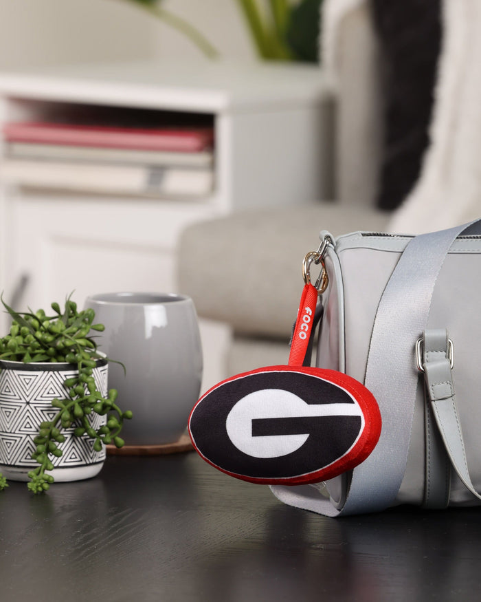 Georgia Bulldogs Plush Team Logo Bag Charm Keychain FOCO - FOCO.com