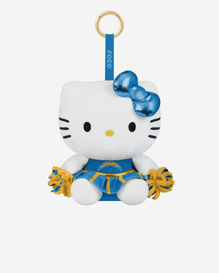Los Angeles Chargers Plush Hello Kitty® Cheer Outfit Bag Charm Keychain FOCO - FOCO.com