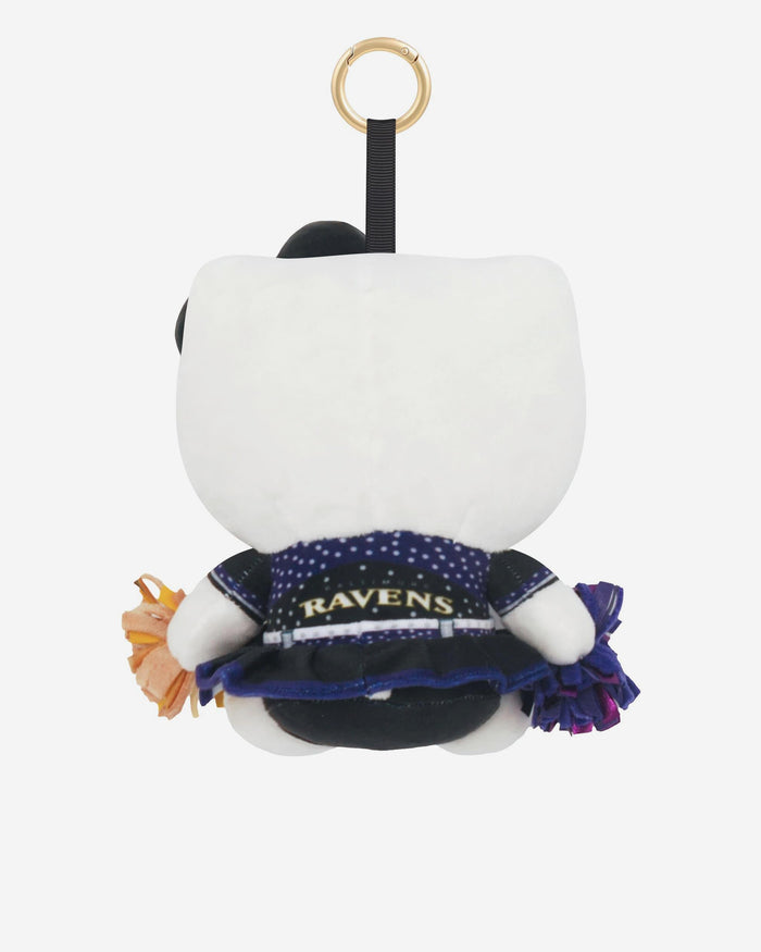 Baltimore Ravens Plush Hello Kitty® Cheerleader Bag Charm Keychain FOCO - FOCO.com