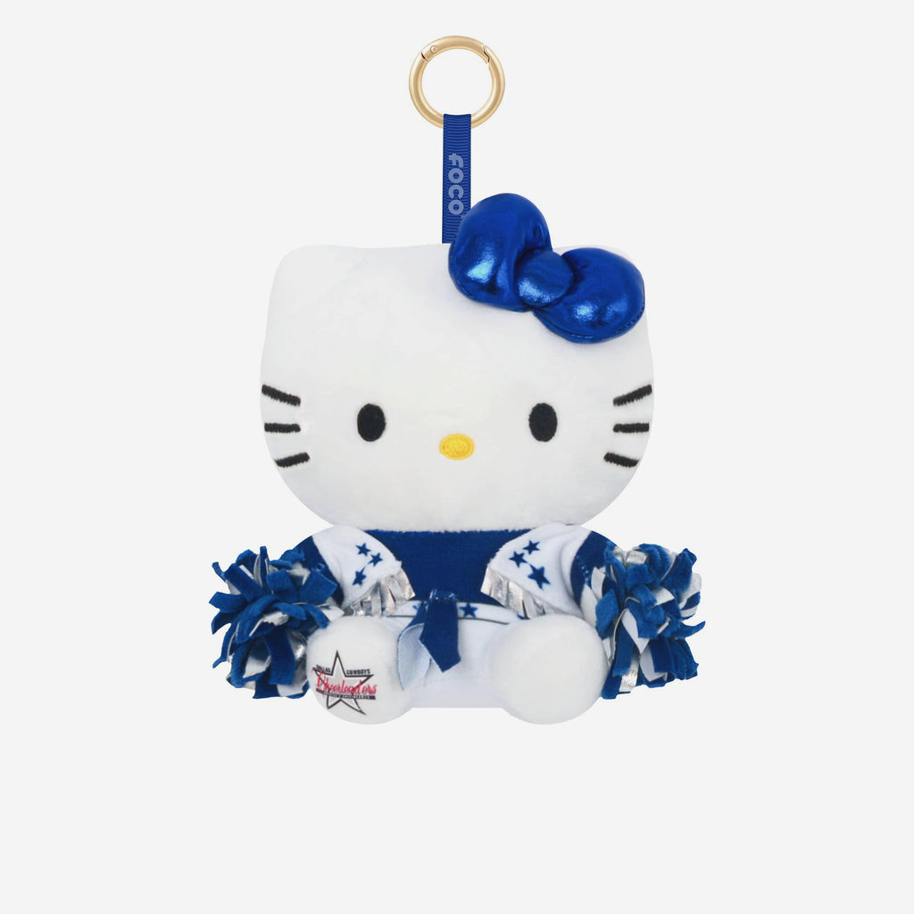 Dallas Cowboys Plush Hello Kitty® Cheerleader Bag Charm Keychain FOCO - FOCO.com