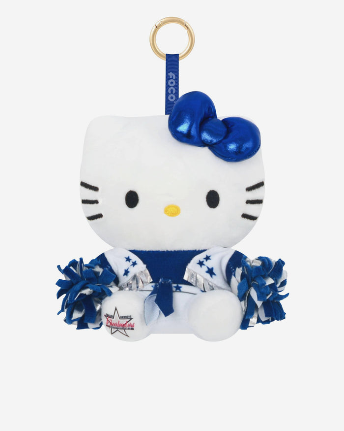 Dallas Cowboys Plush Hello Kitty® Cheerleader Bag Charm Keychain FOCO - FOCO.com