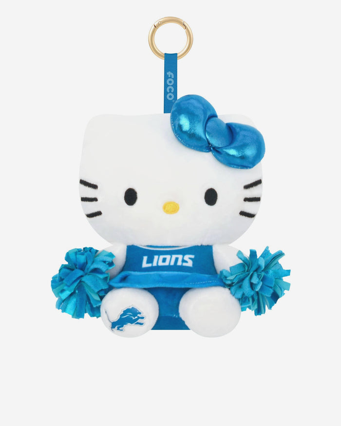 Detroit Lions Plush Hello Kitty® Cheerleader Bag Charm Keychain FOCO - FOCO.com