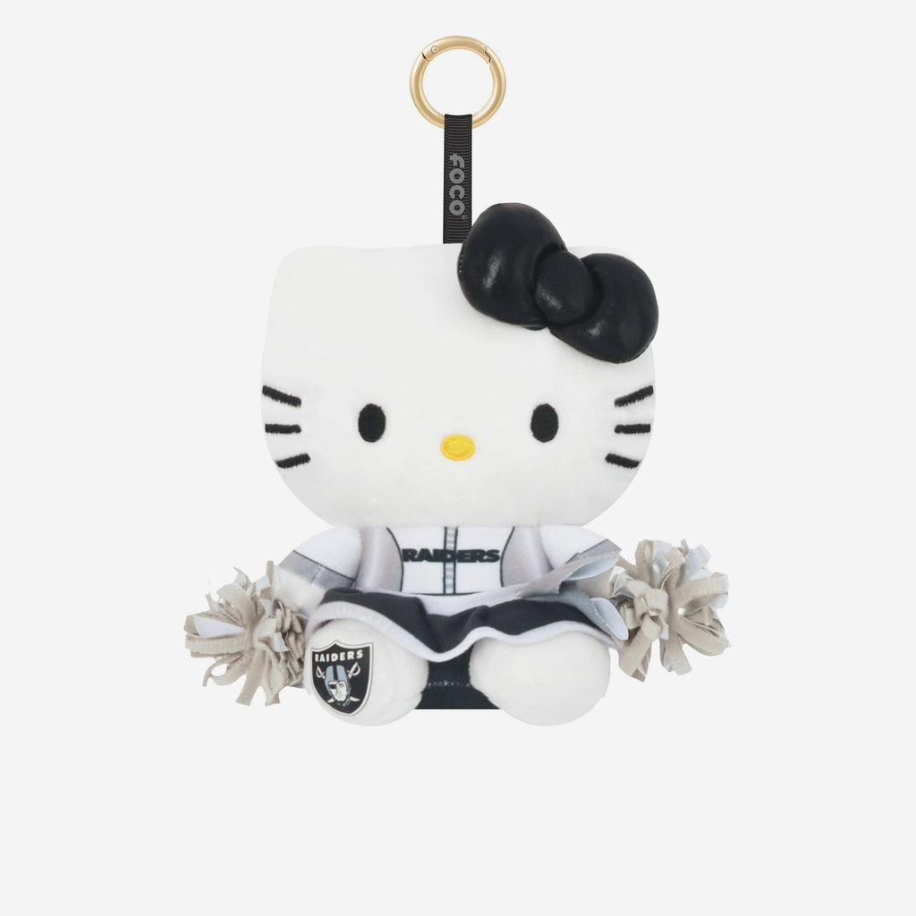 Las Vegas Raiders Plush Hello Kitty® Cheerleader Bag Charm Keychain FOCO - FOCO.com