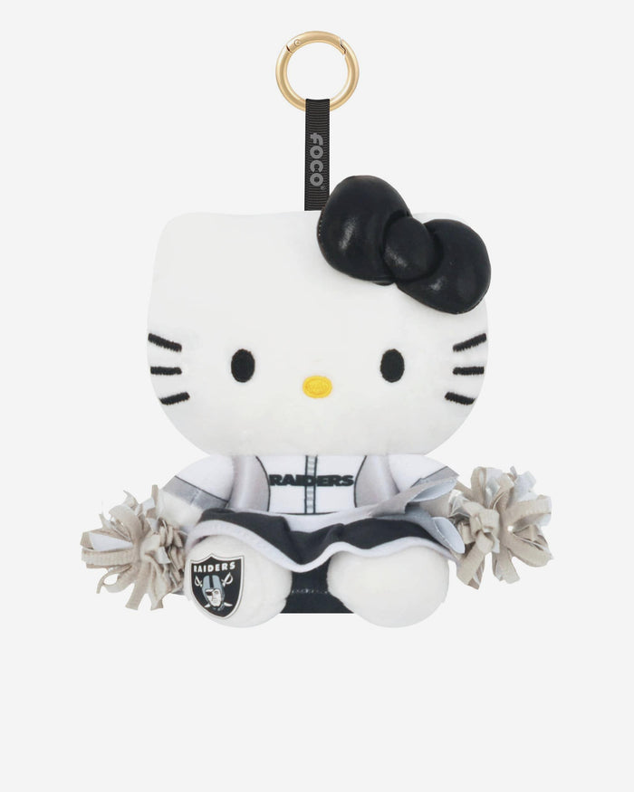 Las Vegas Raiders Plush Hello Kitty® Cheerleader Bag Charm Keychain FOCO - FOCO.com