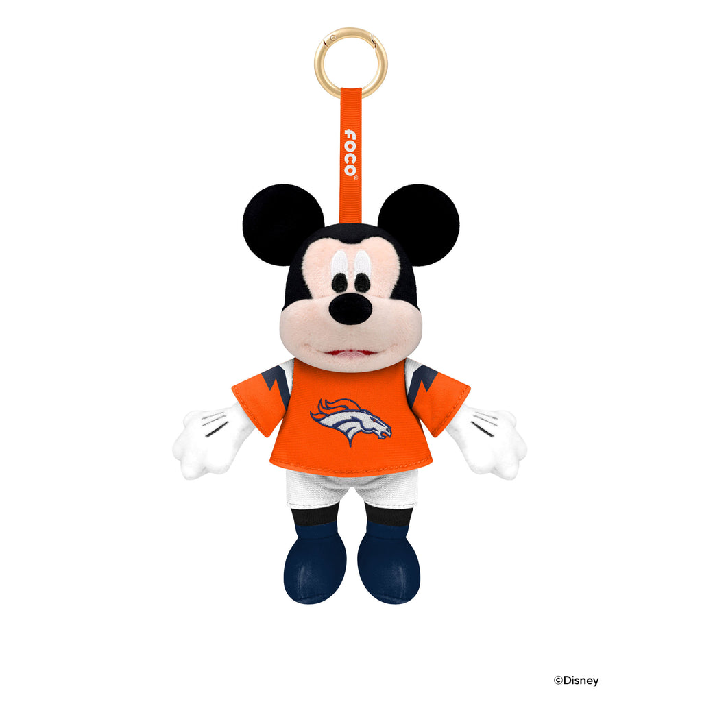 Denver Broncos Disney Mickey Mouse Clip-On Plush FOCO - FOCO.com