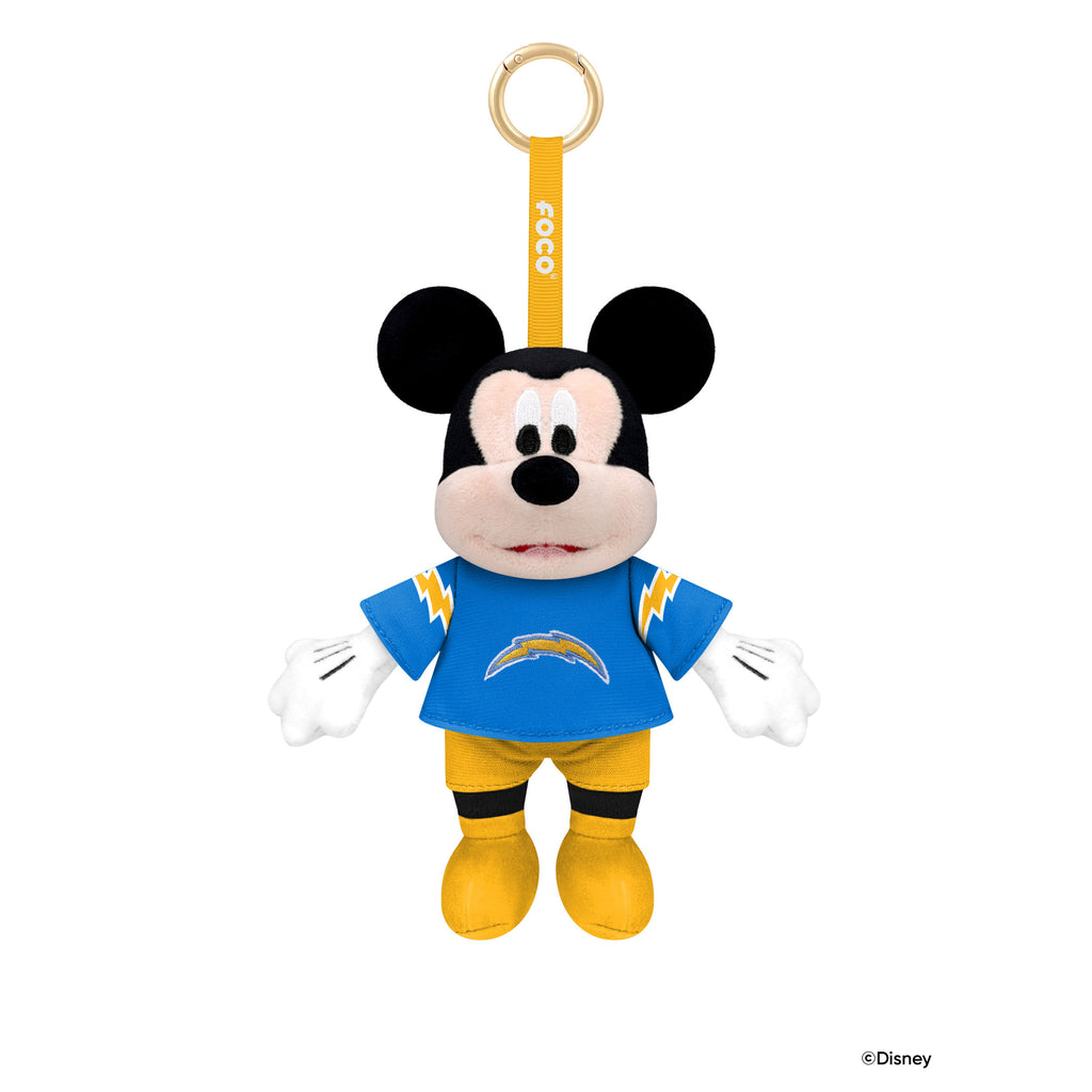 Los Angeles Chargers Disney Mickey Mouse Clip-On Plush FOCO - FOCO.com