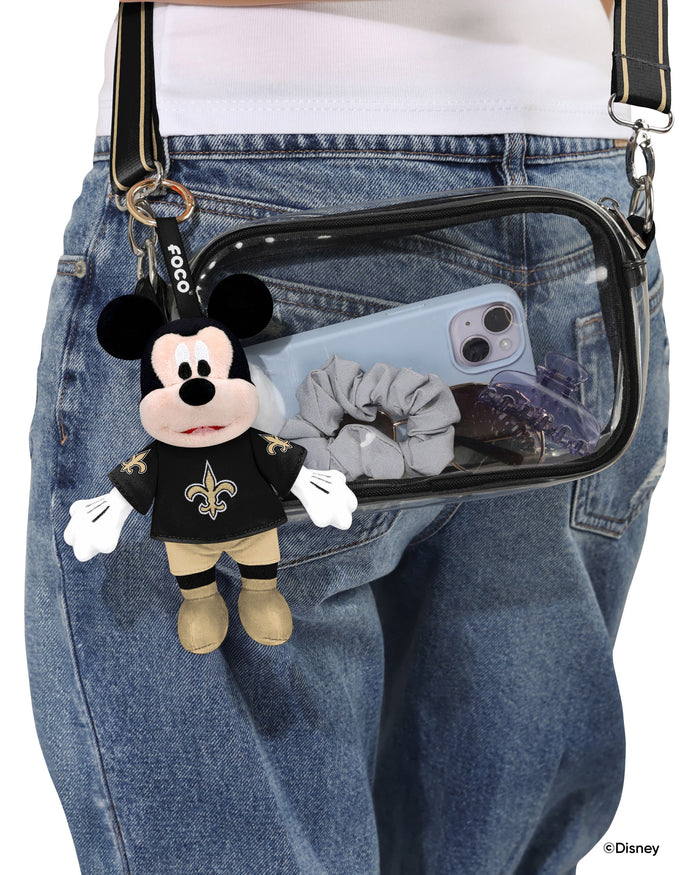 New Orleans Saints Disney Mickey Mouse Clip-On Plush FOCO - FOCO.com