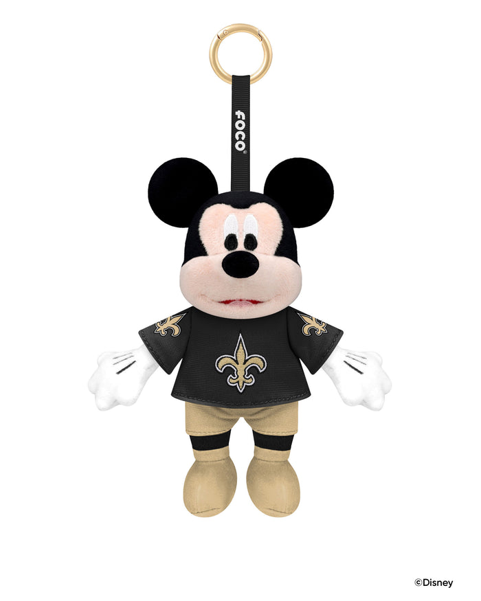 New Orleans Saints Disney Mickey Mouse Clip-On Plush FOCO - FOCO.com
