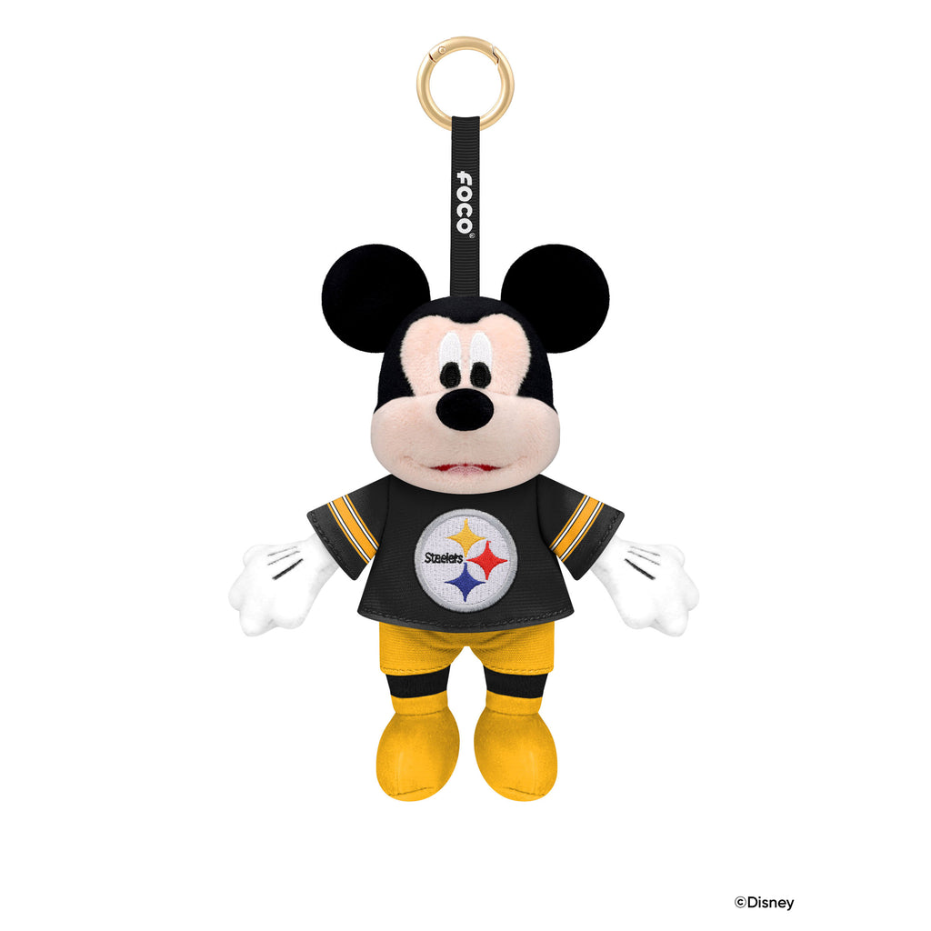 Pittsburgh Steelers Disney Mickey Mouse Clip-On Plush FOCO - FOCO.com