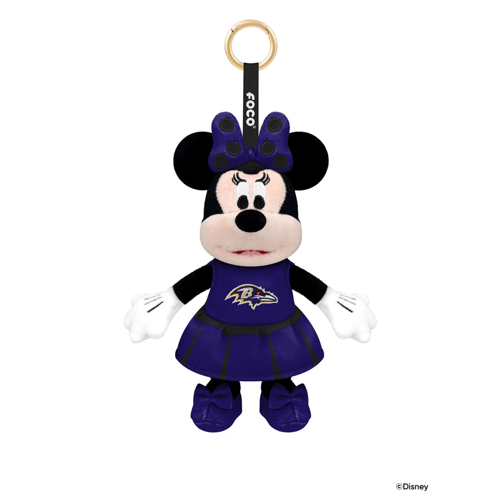 Baltimore Ravens Disney Minnie Mouse Clip-On Plush FOCO - FOCO.com