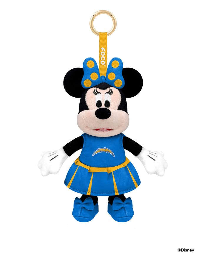 Los Angeles Chargers Disney Minnie Mouse Clip-On Plush FOCO - FOCO.com