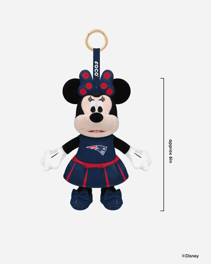 New England Patriots Disney Minnie Mouse Clip-On Plush FOCO - FOCO.com