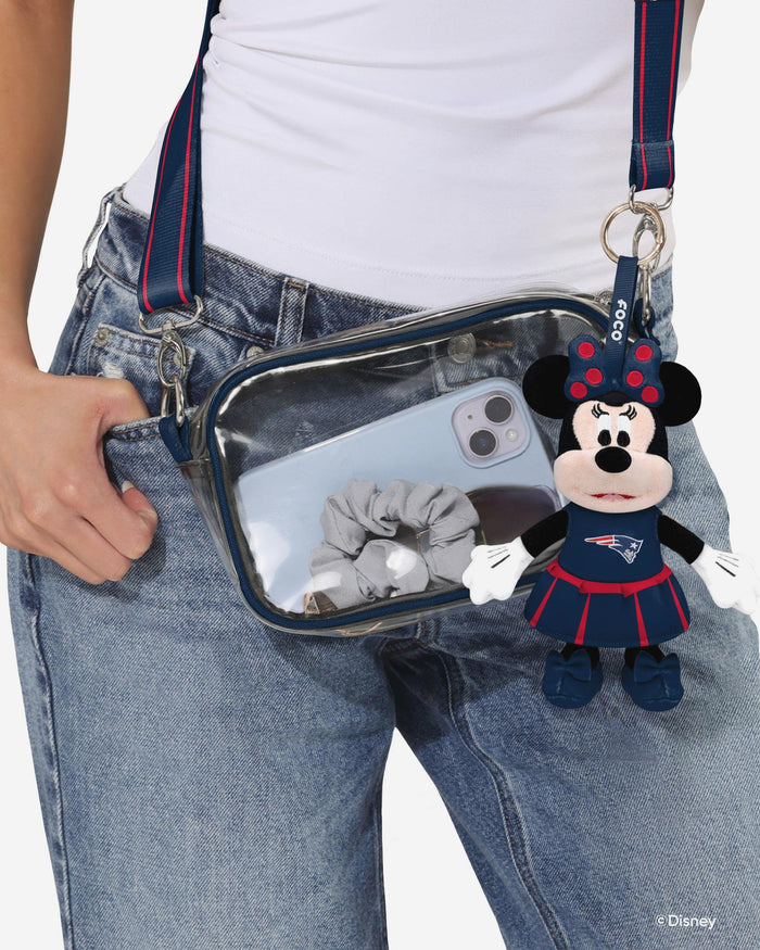 New England Patriots Disney Minnie Mouse Clip-On Plush FOCO - FOCO.com