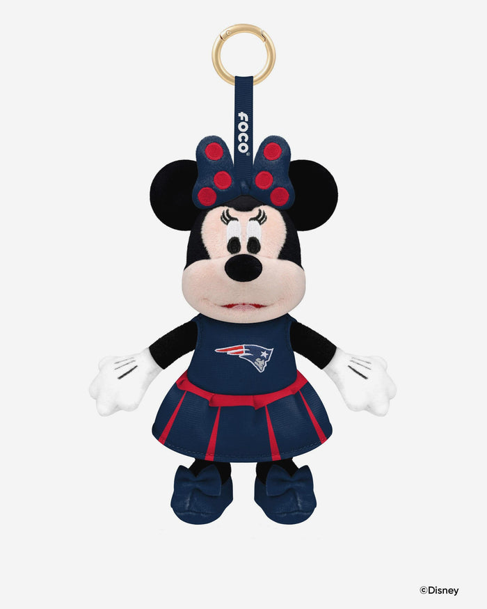 New England Patriots Disney Minnie Mouse Clip-On Plush FOCO - FOCO.com