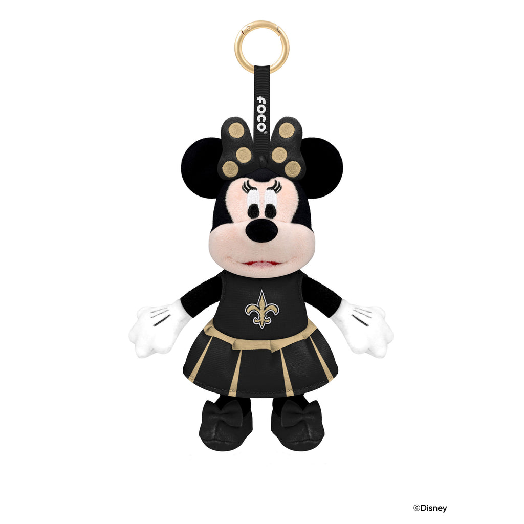 New Orleans Saints Disney Minnie Mouse Clip-On Plush FOCO - FOCO.com