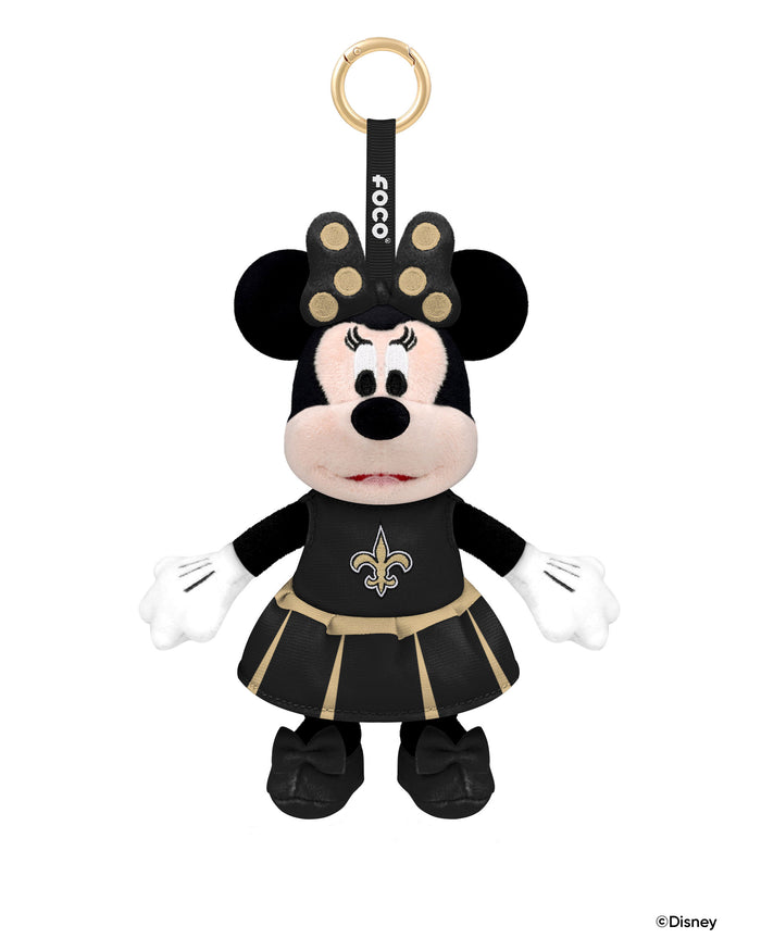New Orleans Saints Disney Minnie Mouse Clip-On Plush FOCO - FOCO.com