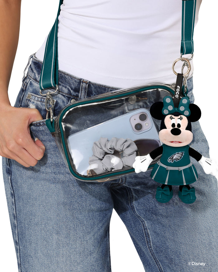 Philadelphia Eagles Disney Minnie Mouse Clip-On Plush FOCO - FOCO.com