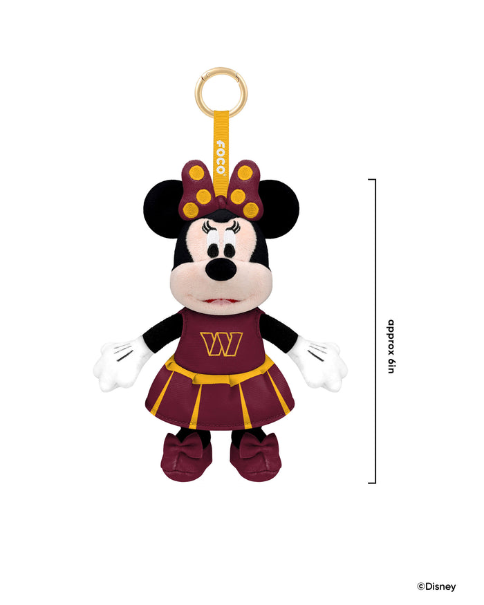 Washington Commanders Disney Minnie Mouse Clip-On Plush FOCO - FOCO.com