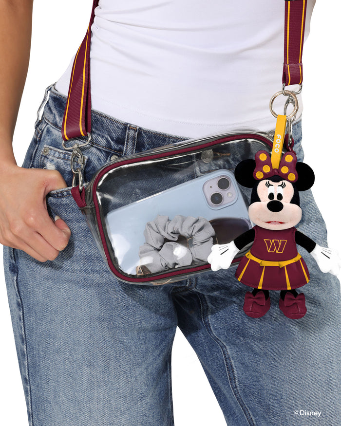 Washington Commanders Disney Minnie Mouse Clip-On Plush FOCO - FOCO.com