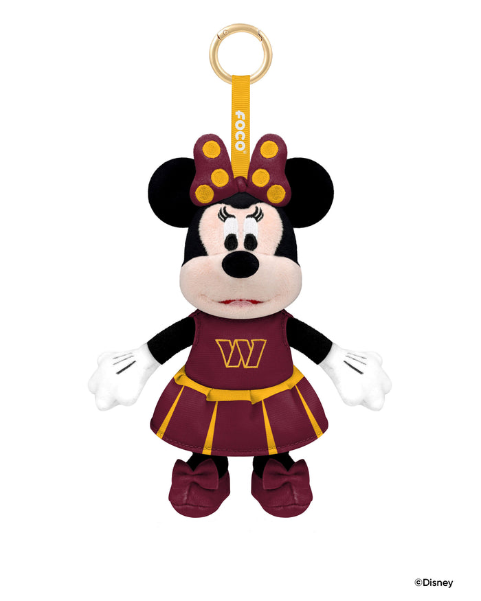 Washington Commanders Disney Minnie Mouse Clip-On Plush FOCO - FOCO.com
