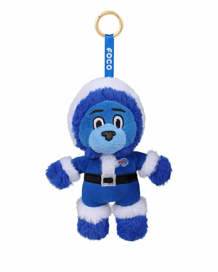 Buffalo Bills Plush Mascot Santa Bag Charm Keychain