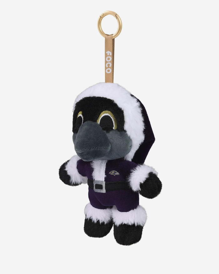 Baltimore Ravens Plush Mascot Santa Bag Charm Keychain FOCO - FOCO.com