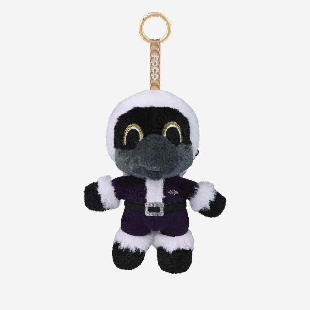 Baltimore Ravens Plush Mascot Santa Bag Charm Keychain FOCO - FOCO.com