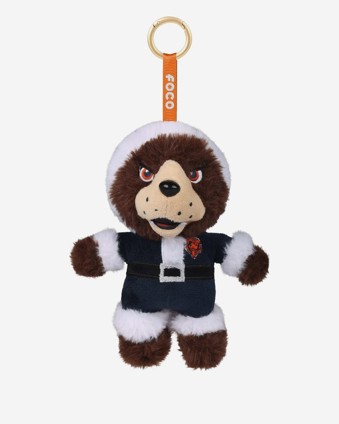 Chicago Bears Plush Mascot Santa Bag Charm Keychain FOCO - FOCO.com