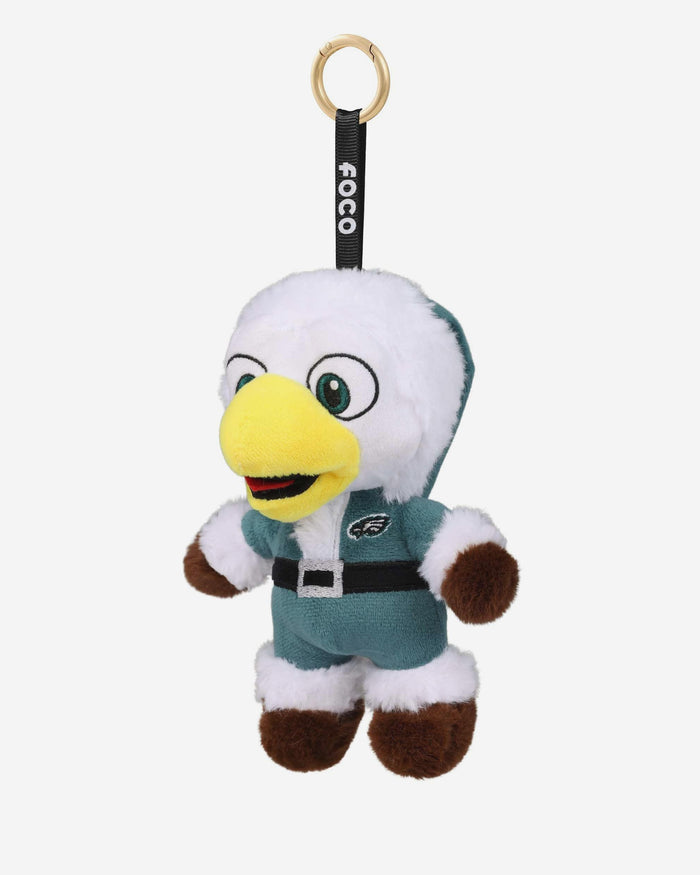 Philadelphia Eagles Plush Mascot Santa Bag Charm Keychain FOCO - FOCO.com
