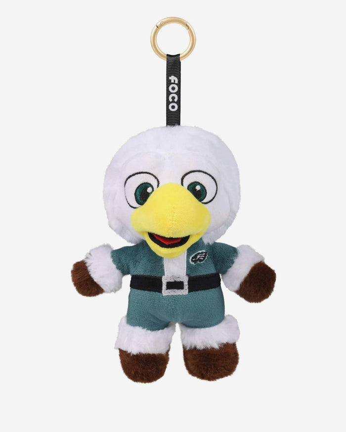 Philadelphia Eagles Plush Mascot Santa Bag Charm Keychain FOCO - FOCO.com