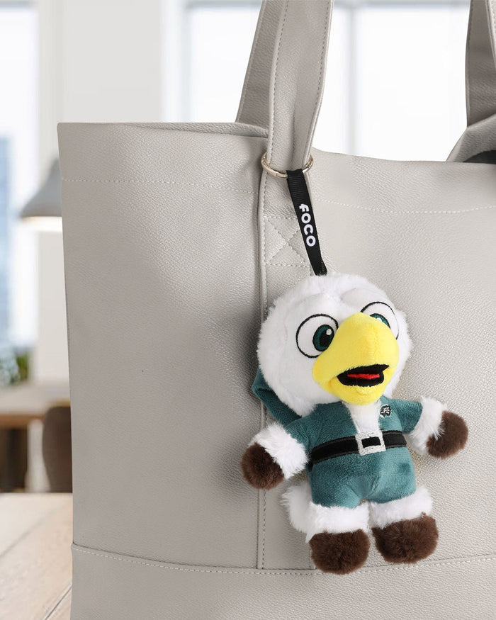 Philadelphia Eagles Plush Mascot Santa Bag Charm Keychain FOCO - FOCO.com