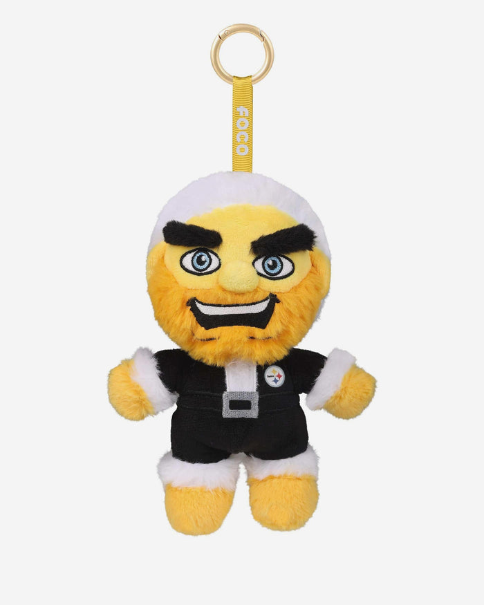 Pittsburgh Steelers Plush Mascot Santa Bag Charm Keychain FOCO - FOCO.com