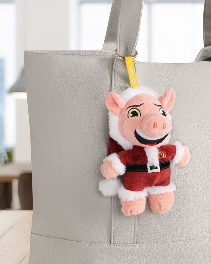 Washington Commanders Plush Mascot Santa Bag Charm Keychain FOCO - FOCO.com