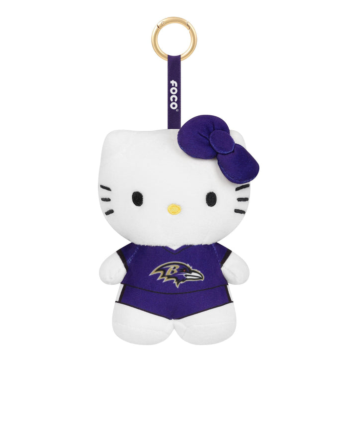 Baltimore Ravens Plush Hello Kitty® Bag Charm Keychain