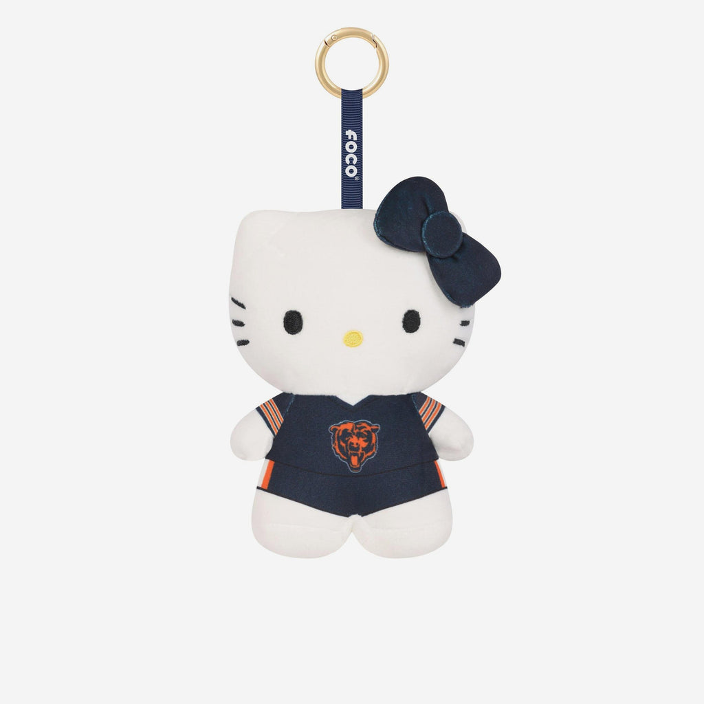 Chicago Bears Plush Hello Kitty® Bag Charm Keychain FOCO - FOCO.com