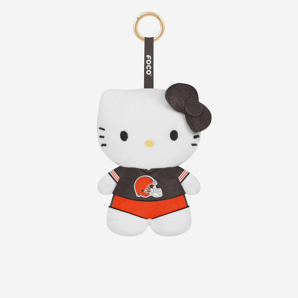 Cleveland Browns Plush Hello Kitty® Bag Charm Keychain FOCO - FOCO.com