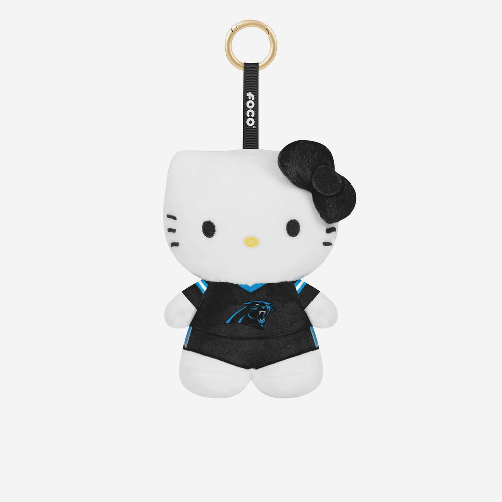 Carolina Panthers Plush Hello Kitty® Bag Charm Keychain FOCO - FOCO.com