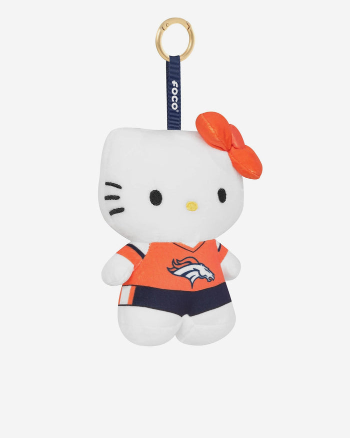 Denver Broncos Plush Hello Kitty® Bag Charm Keychain FOCO - FOCO.com