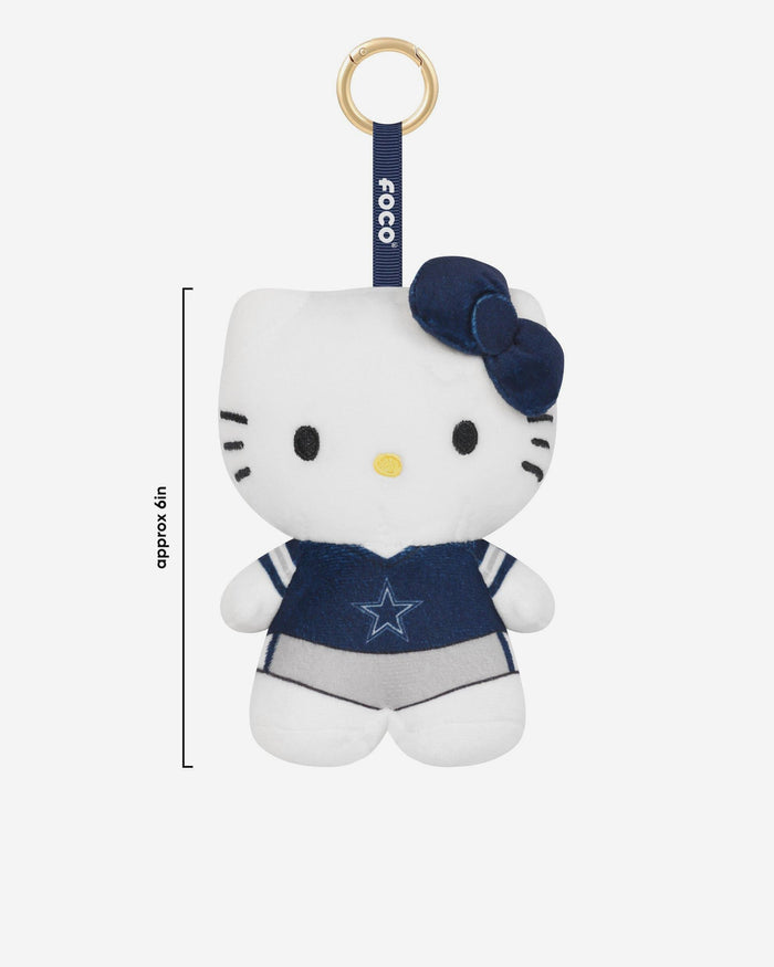 Dallas Cowboys Plush Hello Kitty® Bag Charm Keychain FOCO - FOCO.com