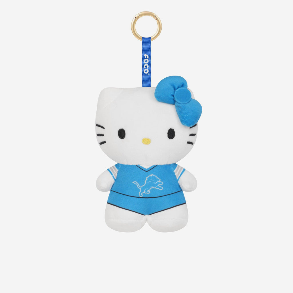 Detroit Lions Plush Hello Kitty® Bag Charm Keychain FOCO - FOCO.com