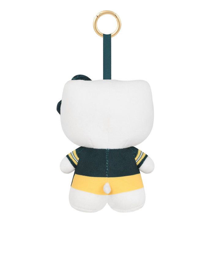 Green Bay Packers Plush Hello Kitty® Bag Charm Keychain