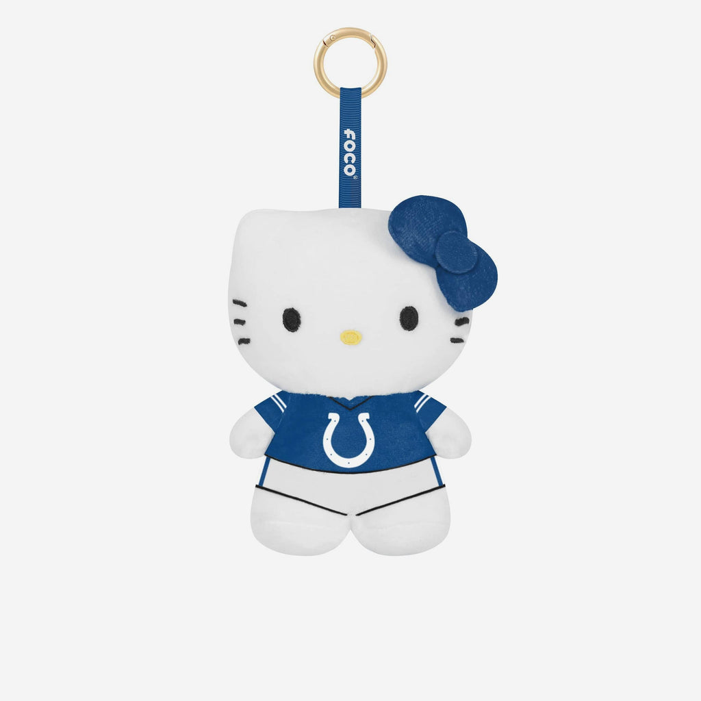 Indianapolis Colts Plush Hello Kitty® Bag Charm Keychain FOCO - FOCO.com
