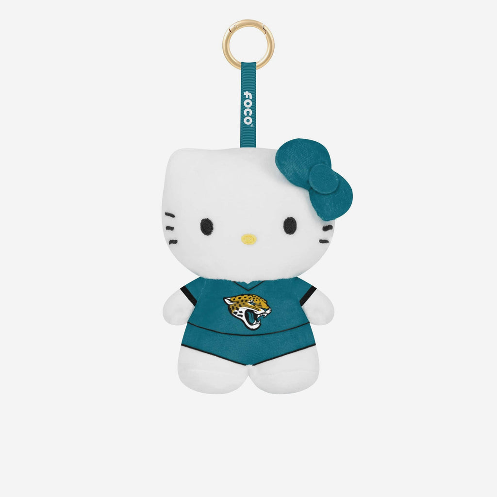 Jacksonville Jaguars Plush Hello Kitty® Bag Charm Keychain FOCO - FOCO.com