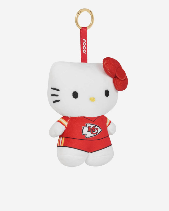 Kansas City Chiefs Plush Hello Kitty® Bag Charm Keychain FOCO - FOCO.com
