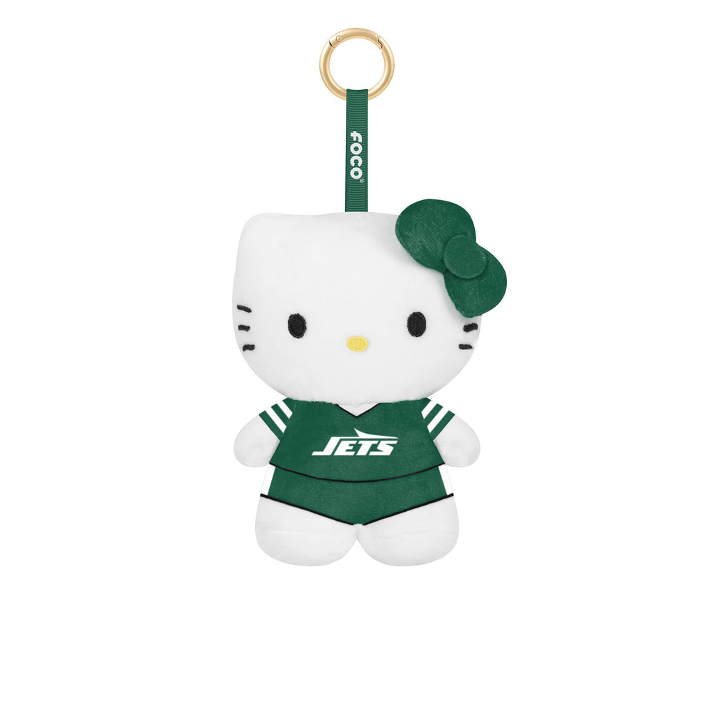 New York Jets Plush Hello Kitty® Bag Charm Keychain